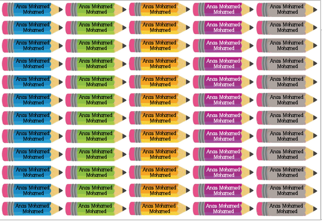 ""Caricature Personalized (Boys) Labels"