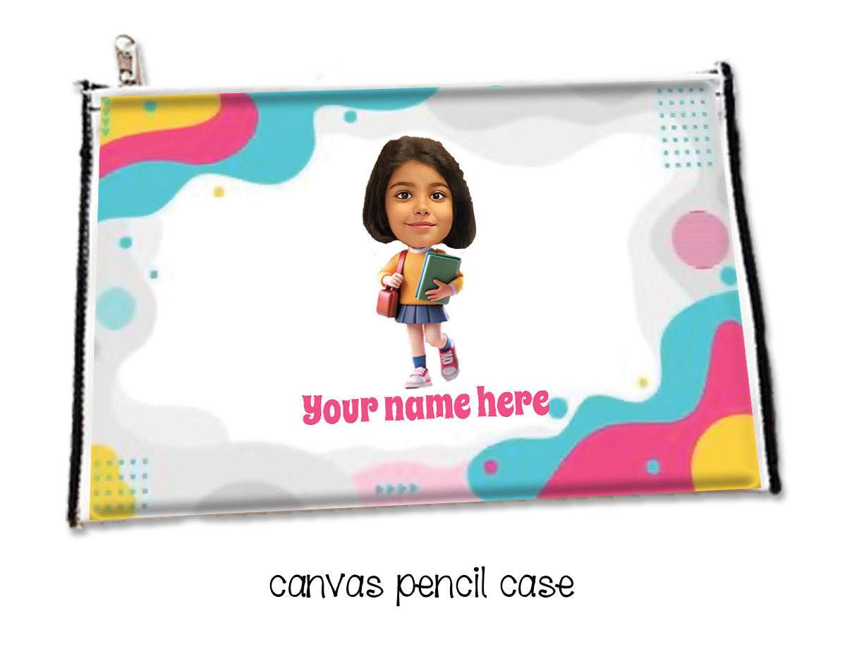 ""Caricature personalized (Girls) labels packs