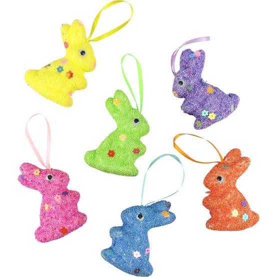 Foam bunnies (set of 6)