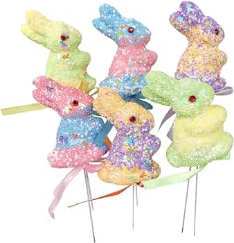 Foam bunnies (set of 6)