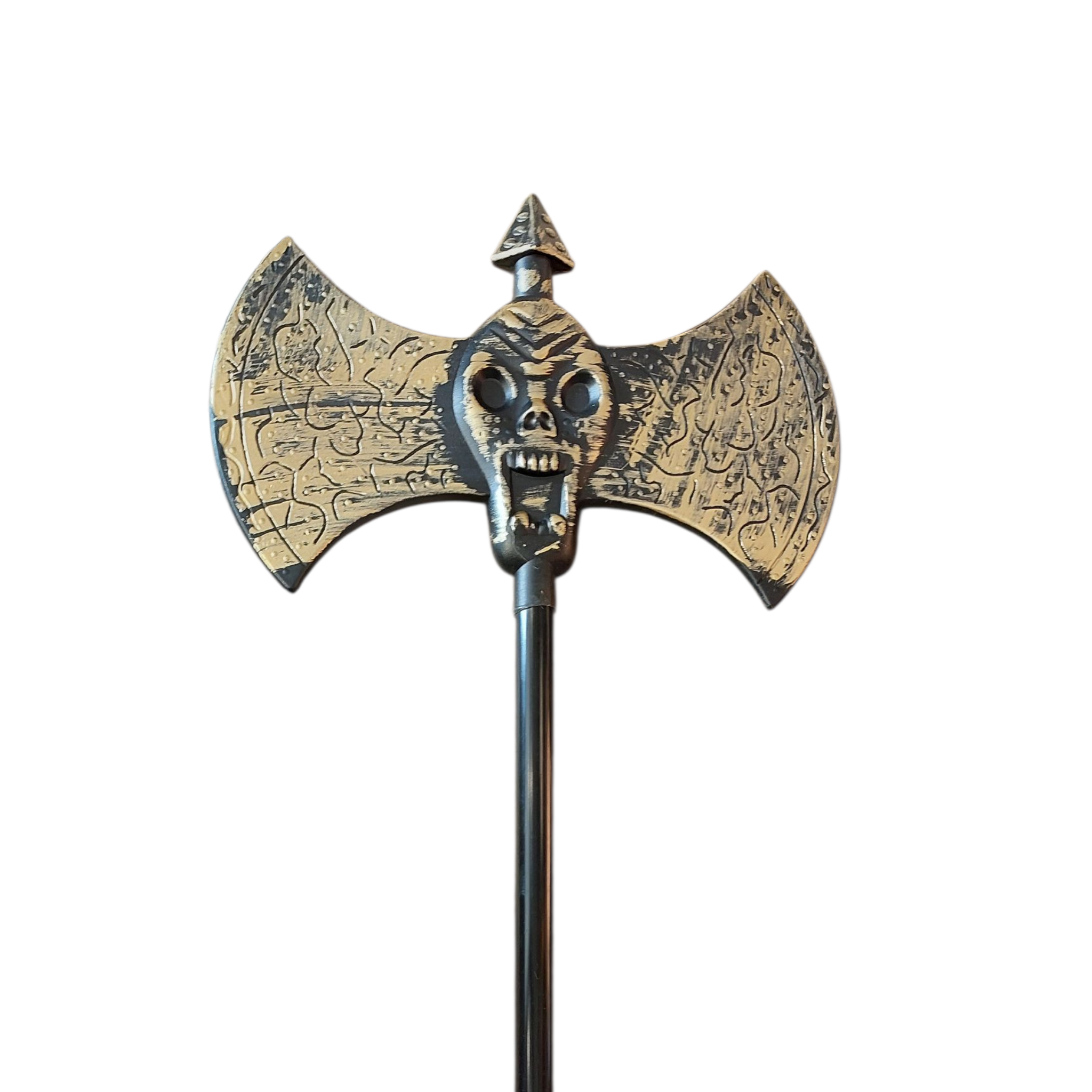 Plastic double axe bronze (large)