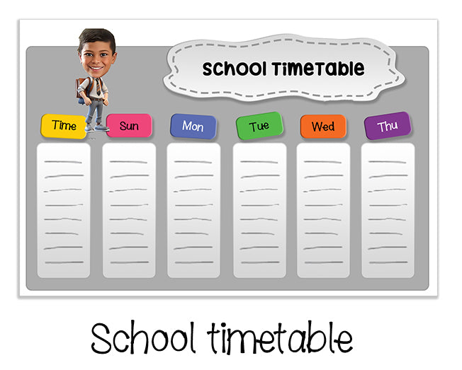 ""Caricature Personalized (Boys) Labels"