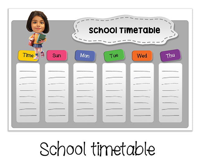 ""Caricature personalized (Girls) Labels"