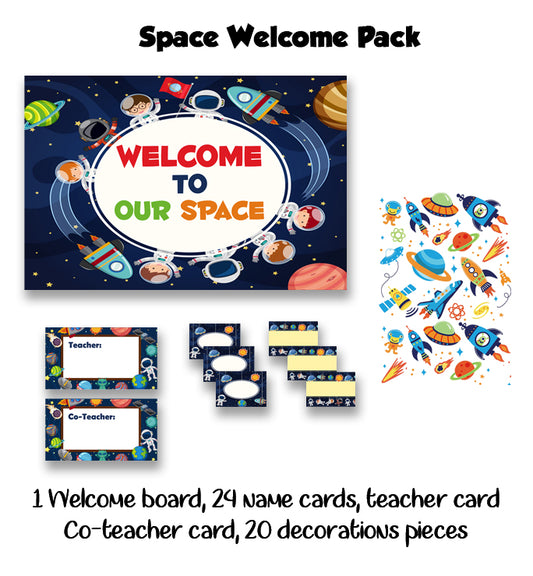 Space Welcome Board Set