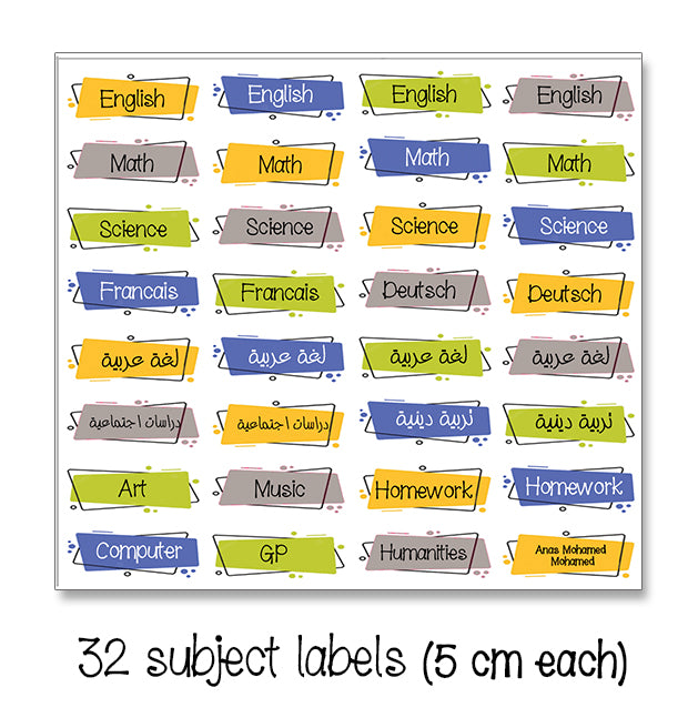 ""Caricature Personalized (Boys) Labels"