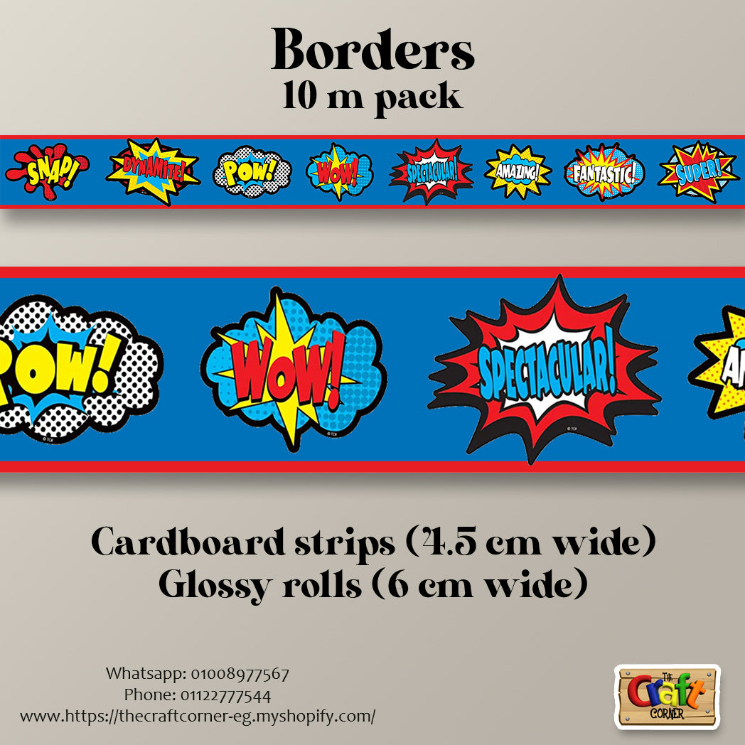 Superheroes border