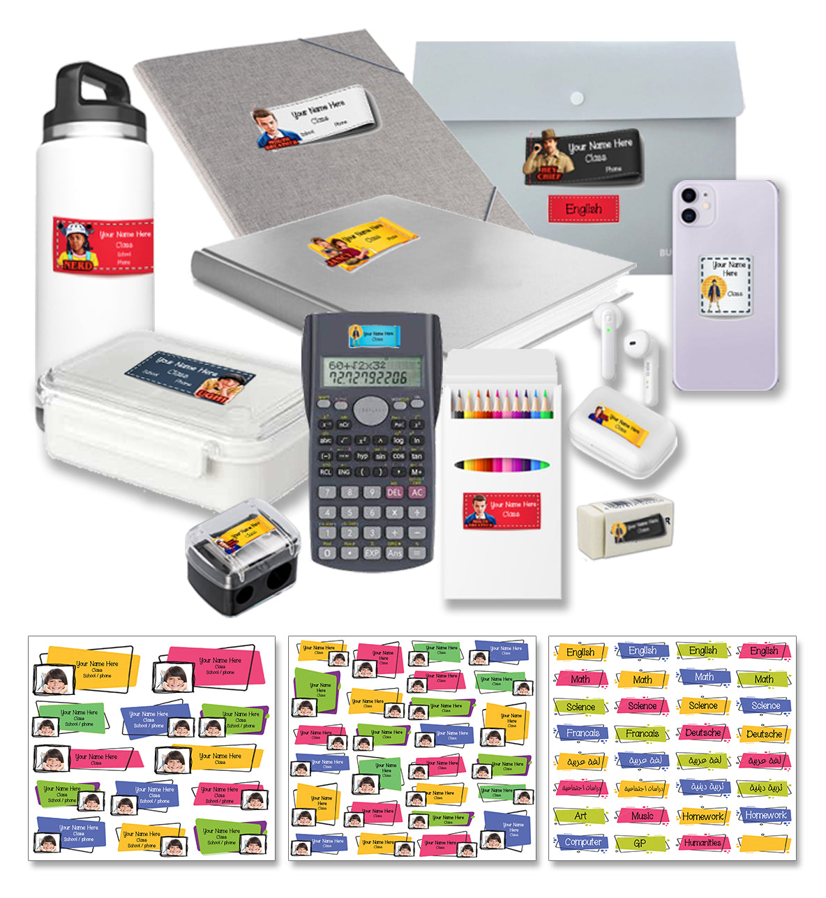 ""Personal Picture" School labels packs