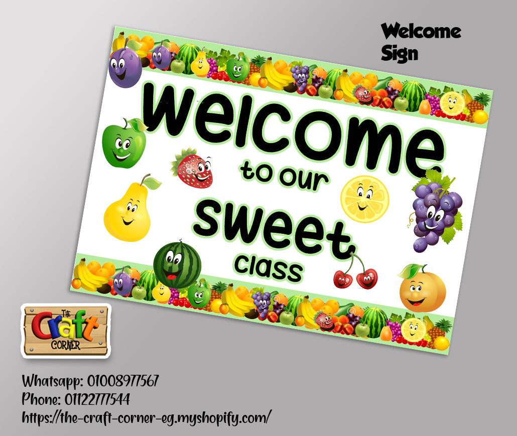 Fruits Welcome Board Set