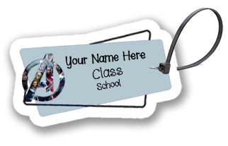 "Avengers" wooden bag tag