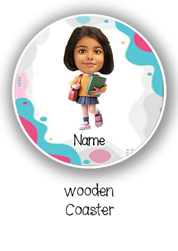 ""Caricature personalized (Girls) labels packs