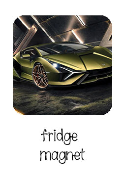 "Cool cars" fridge magnet