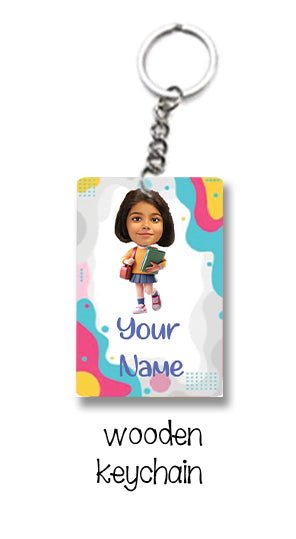 ""Caricature personalized (Girls) labels packs