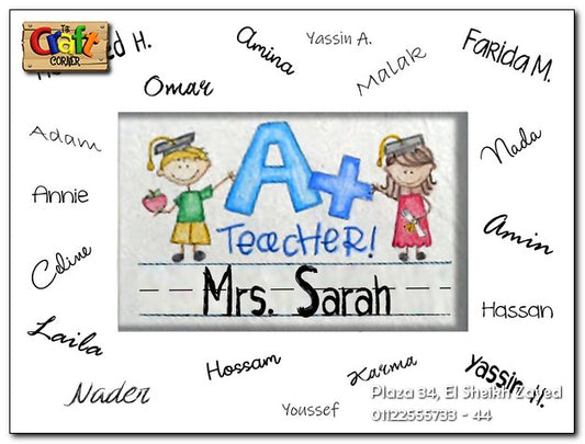 A+ Teacher Board لوحة خشبية للمدرسة