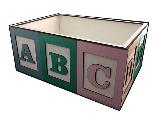 ABC wooden box (open)