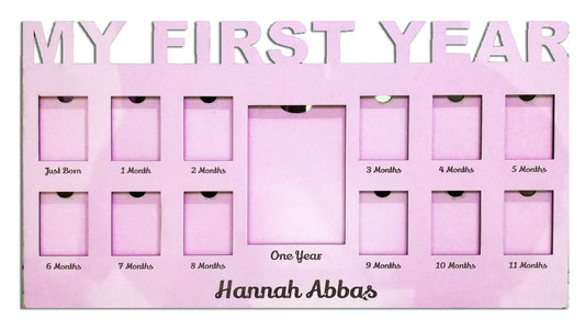 Baby First Year frame (cut out letters)