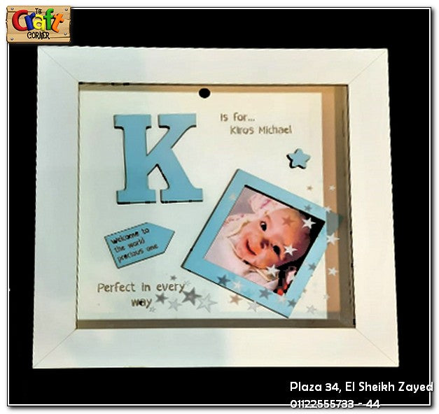 Baby shadow box frame