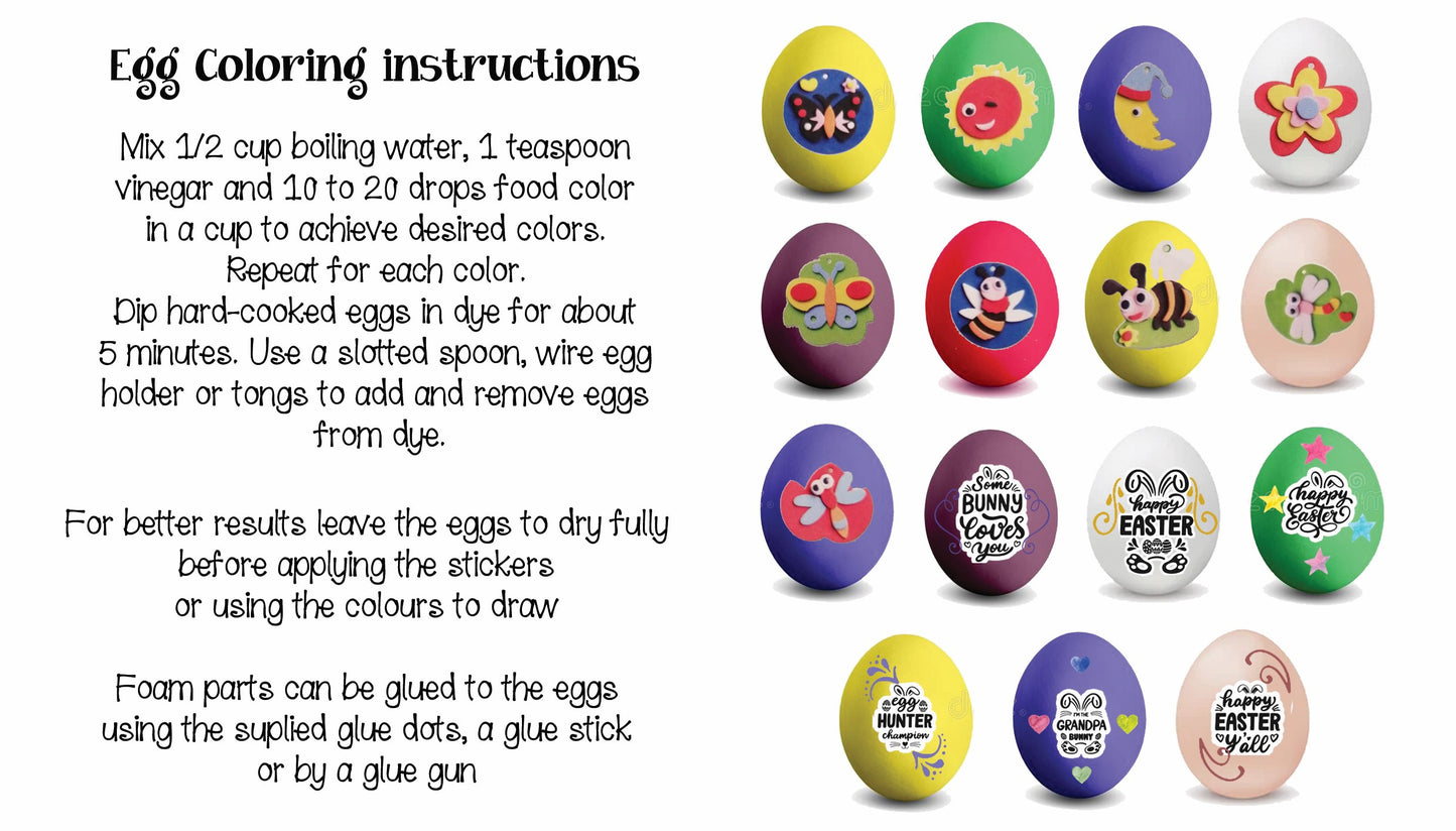 Egg colouring kit 11 (Foam shapes kit)