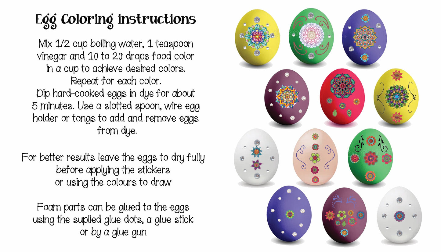 Egg colouring kit 3 (Mandala kit)