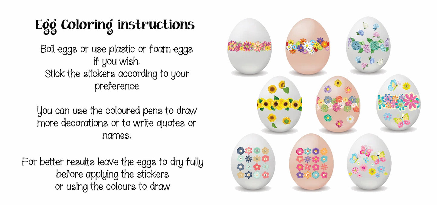 Egg colouring kit 5 (Flower strips)