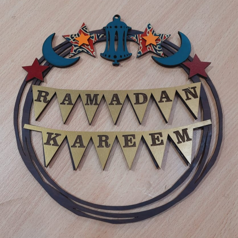 Ramadan Wooden wreath