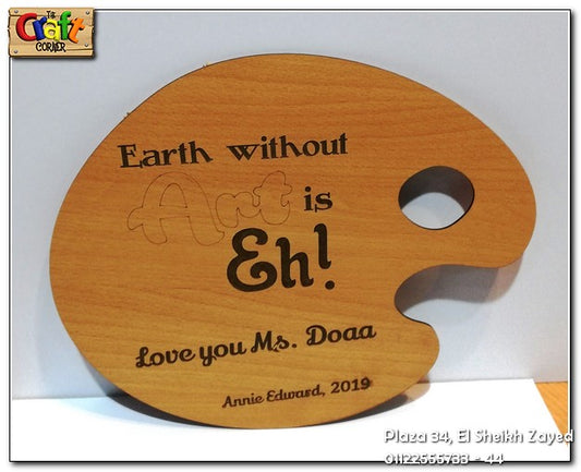 Personalized wooden palette