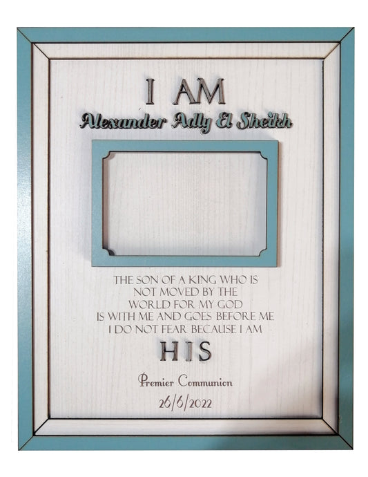 I am his picture frame
