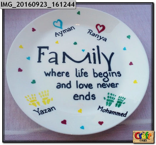 Hand painted decorative plate 005