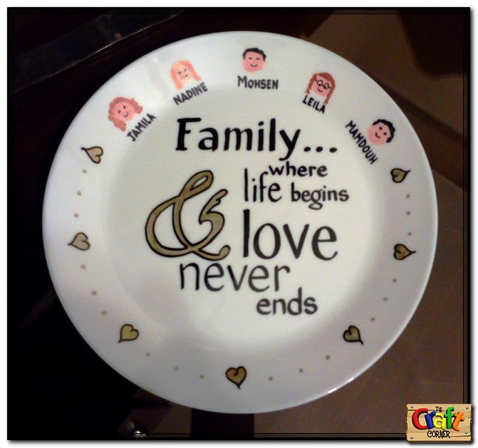 Hand painted decorative plate 004