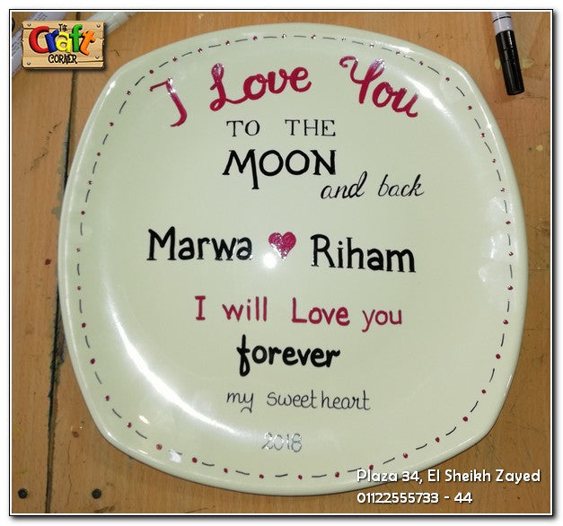 Hand painted decorative plate 009