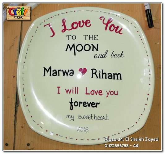Hand painted decorative plate 009