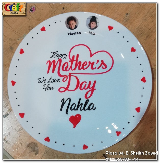 Hand painted decorative plate 012