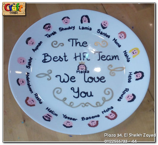Hand painted decorative plate 018