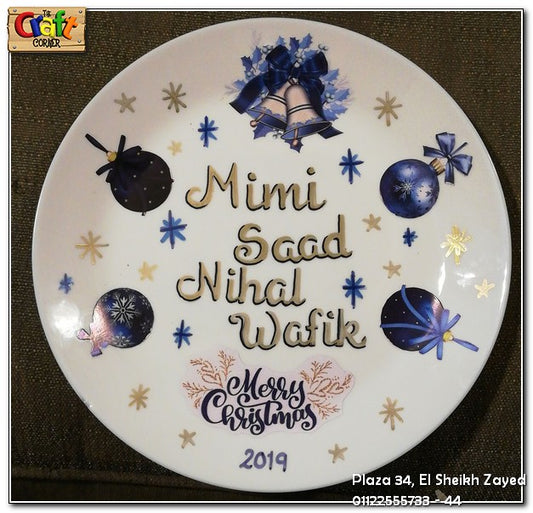 Hand painted decorative plate 003