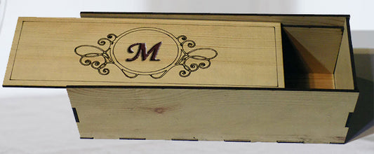 Rectangular slide cover wooden box 4