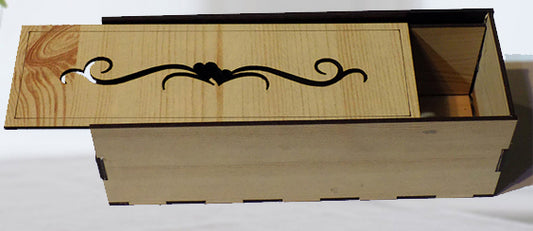 Rectangular slide cover wooden box 5