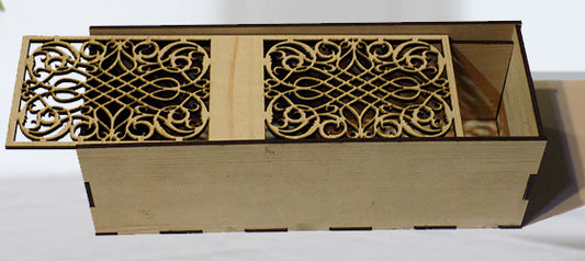 Rectangular slide cover wooden box 6