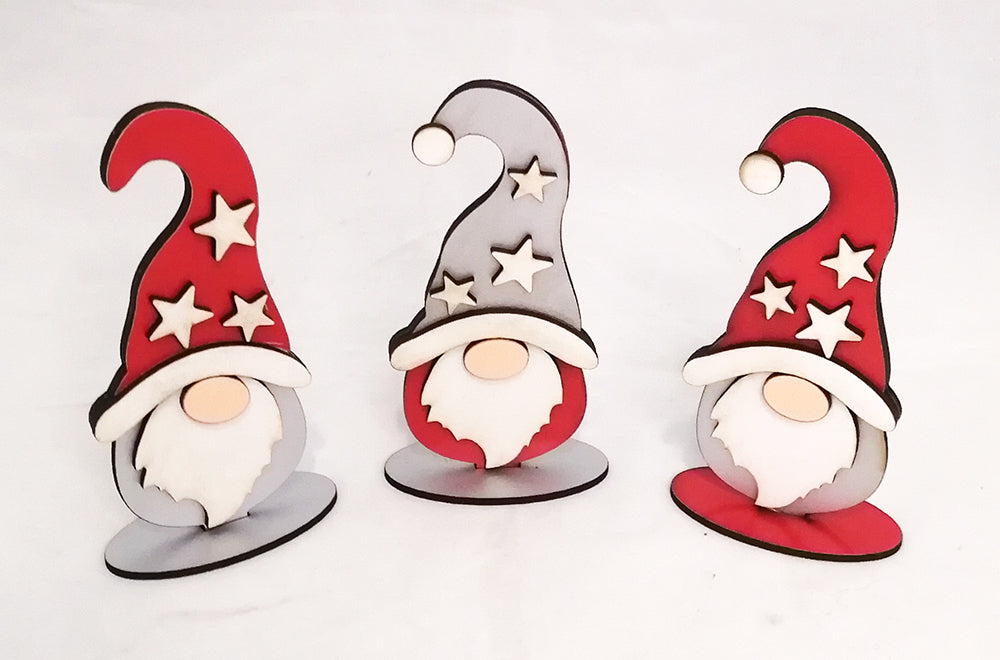 Christmas Gnomes (wooden set of 3)